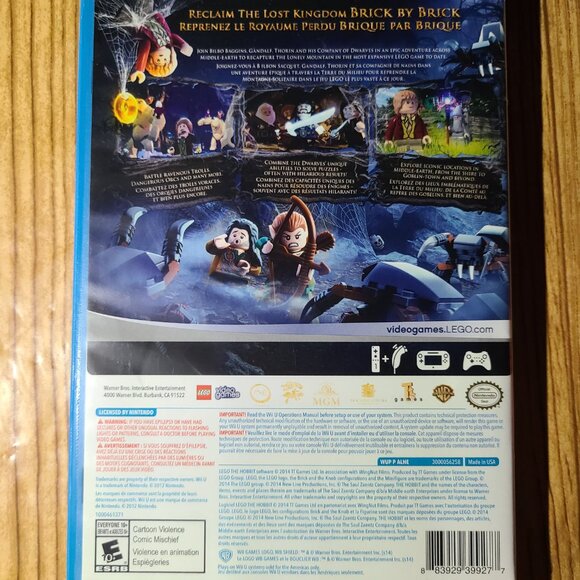 Lego Hobbit Nintendo Wii U Game (CIB) - Picture 5 of 5